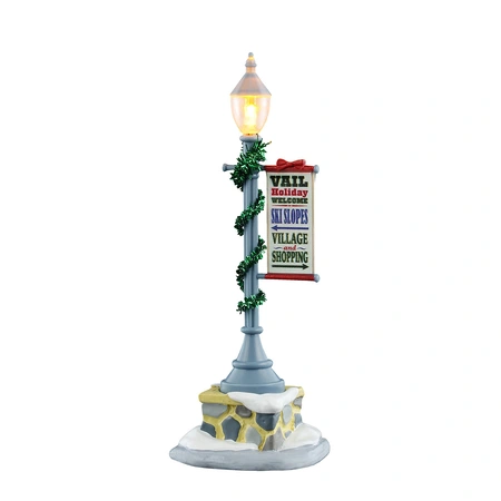 Lemax kerstdorpminiatuur Vail Village Vail lamp post