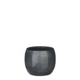 Lester pot rond d. blauw - h12xd14cm