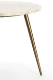 Light & Living Bijzettafel ZECA Taupe Marmer Ø59x41 cm Antiek Brons - afbeelding 6