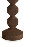 Light & Living Candle stick Ø12x25 cm DOZZA wood matt dark brown - afbeelding 3