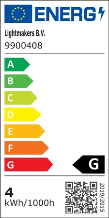 Light & Living Deco LED D4.5x12.5cm LIGHT 4W amb E27 - afbeelding 3