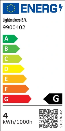 Light & Living Deco LED D9.5x14cm LIGHT 4W amb E27 - afbeelding 3
