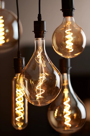 Light & Living Deco LED globe Ø12,5x17,5 cm LIGHT 4W amber E27 dimbaar - afbeelding 4