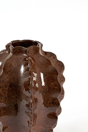 Light & Living Deco Vaas AREFU D32x44cm Terracotta Bruin - afbeelding 2