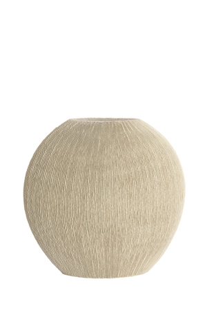 Light & Living Deco Vaas BUBIO 31x30x30,5 cm Crème - afbeelding 1