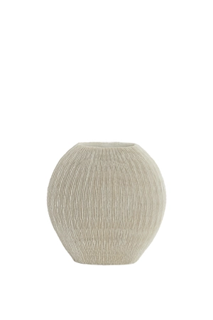 Light & Living Deco Vaas BUBIO 41x13x39,5 cm Crème - afbeelding 1