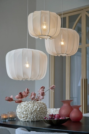 Light & Living Deco Vaas PHYLIA Ø38x23 cm Crème - afbeelding 5