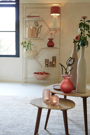 Light & Living Deco Vaas PHYLIA Ø38x23 cm Crème - afbeelding 6