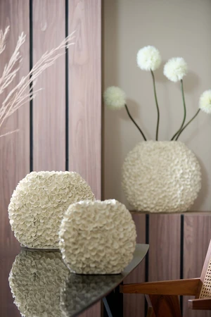 Light & Living Deco Vaas PHYLIA 44x20,5x38,5 cm Crème - afbeelding 3