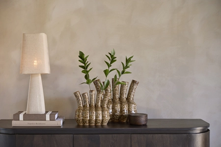 Light & Living Deco Vaas TUNARI 37x18.5x34cm Crème Bruin - afbeelding 7