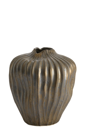Light & Living Deco Vaas VECHHIA D30x35cm Antiek Brons - afbeelding 1