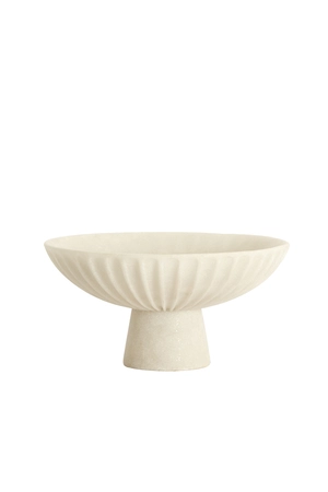 Light & Living Dish on base Ø30,5x15,5 cm SHILA cream - afbeelding 1