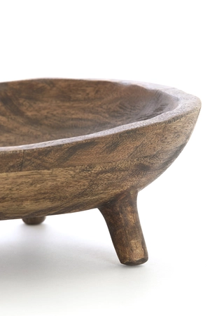 Light & Living Dish on base 34,5x25,5x10 cm AILA mango wood antique brown - afbeelding 4