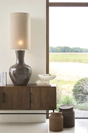 Light & Living Dish on base Ø38x18 cm SHILA cream - afbeelding 4