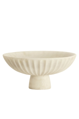 Light & Living Dish on base Ø38x18 cm SHILA cream - afbeelding 1