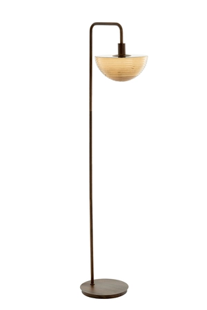 Light & Living Floor lamp 43x30x165 cm BAYLIE wood print d brown+brown glas - afbeelding 2