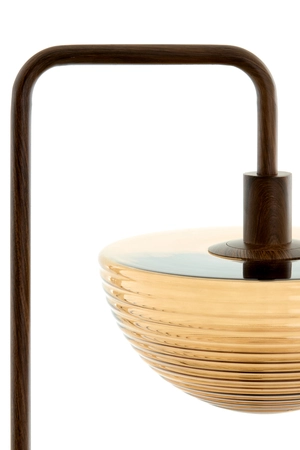 Light & Living Floor lamp 43x30x165 cm BAYLIE wood print d brown+brown glas - afbeelding 5