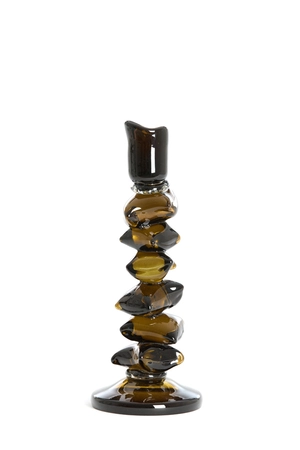 Light & Living Glazen Kandelaar Estiva Ø11X28,5 cm Olijfgroen - afbeelding 1