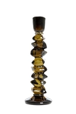 Light & Living Glazen Kandelaar Estiva Ø11X34 cm Olijfgroen - afbeelding 1