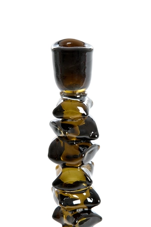 Light & Living Glazen Kandelaar Estiva Ø11X34 cm Olijfgroen - afbeelding 2