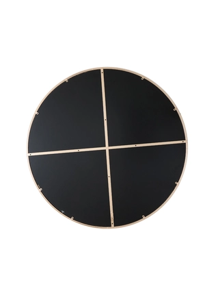 Light & Living Glazen Spiegel ESPEJO Ø96 cm Lichtbruin Bruin - afbeelding 2