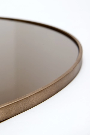 Light & Living Glazen Spiegel ESPEJO Ø96 cm Lichtbruin Bruin - afbeelding 4