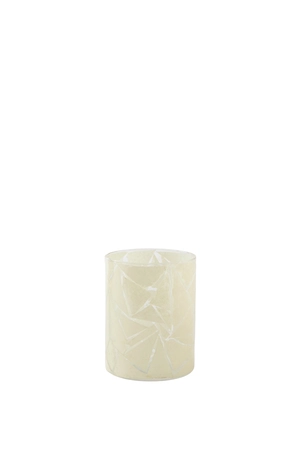 Light & Living Glazen Theelicht ZENAYA D10x13 cm Transparant Crème - afbeelding 1