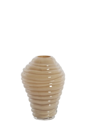 Light & Living Glazen Vaas Fenlor d13h18cm Bruin - afbeelding 1