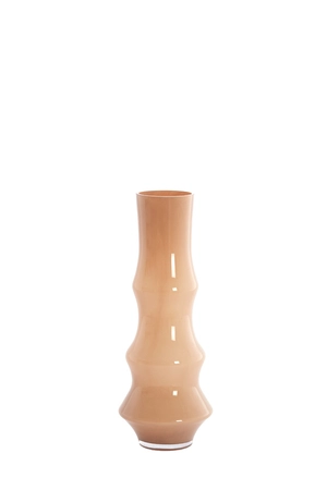 Light & Living Glazen Vaas Fiorenza d19h50cm Bruin - afbeelding 1