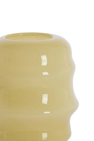 Light & Living Glazen Vaas Jamanota Ø22,5X29 cm Crème - afbeelding 2