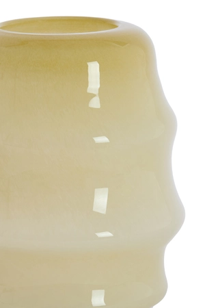 Light & Living Glazen Vaas Jamanota Ø26X34,5 cm Crème - afbeelding 2
