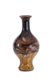 Light & Living Glazen Vaas JORVEN D14.5x29.5 cm Bruin Crème Zwart - afbeelding 1