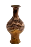 Light & Living Glazen Vaas JORVEN D19x40 cm Bruin Crème Zwart - afbeelding 1