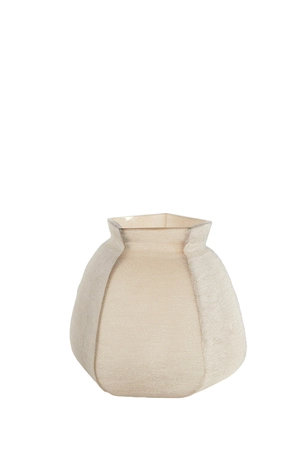 Light & Living Glazen Vaas Veliko 26,5X25,5X27 cm Lichtbruin - afbeelding 1