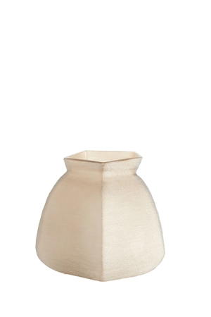Light & Living Glazen Vaas Veliko 26,5X25,5X27 cm Lichtbruin - afbeelding 2