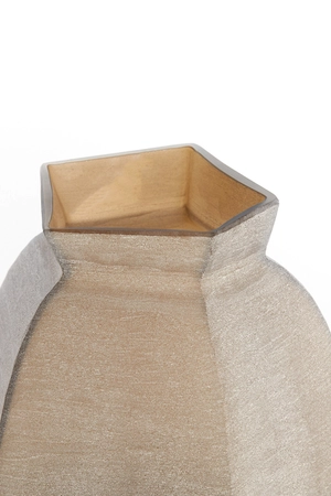 Light & Living Glazen Vaas Veliko 28X25,5X40 cm Donkerbruin - afbeelding 3