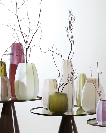 Light & Living Glazen Vaas Veliko 28X25,5X40 cm Lichtbruin - afbeelding 5