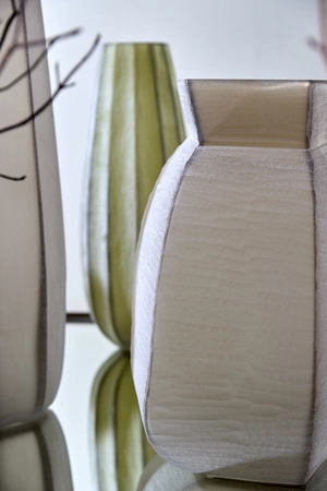 Light & Living Glazen Vaas Veliko 28X25,5X40 cm Lichtbruin - afbeelding 7