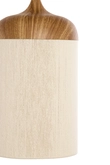 Light & Living Hanglamp Ø16x31 cm DANIA wood print natural+rope cream - afbeelding 2