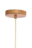 Light & Living Hanglamp Ø16x31 cm DANIA wood print natural+rope cream - afbeelding 5