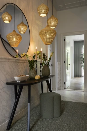 Light & Living Hanglamp Ø21X22 Cm Kalenga Bead Natural - afbeelding 7