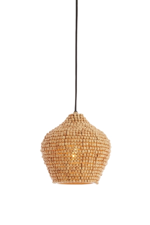 Light & Living Hanglamp Ø21X22 Cm Kalenga Bead Natural - afbeelding 2