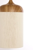 Light & Living Hanglamp Ø22x41,5 cm DANIA wood print natural+rope cream - afbeelding 2