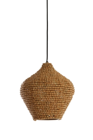 Light & Living Hanglamp Ø28X30 Cm Kalenga Beads Natural - afbeelding 1