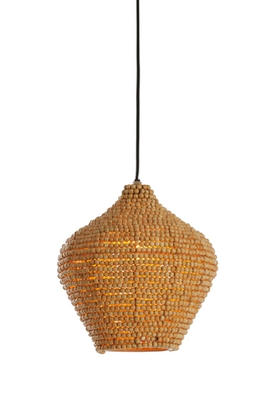 Light & Living Hanglamp Ø28X30 Cm Kalenga Beads Natural - afbeelding 2