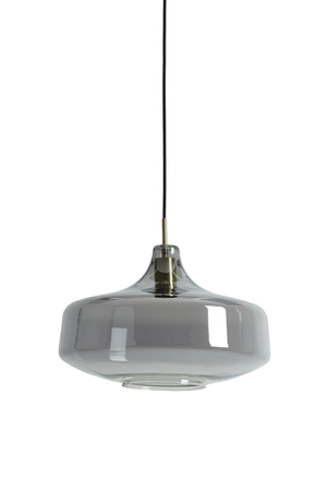Light & Living Hanglamp Ø29,5x21 cm SOLNA antiek brons+smoke glas - afbeelding 1