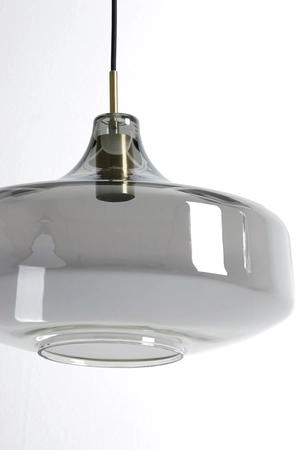 Light & Living Hanglamp Ø29,5x21 cm SOLNA antiek brons+smoke glas - afbeelding 2