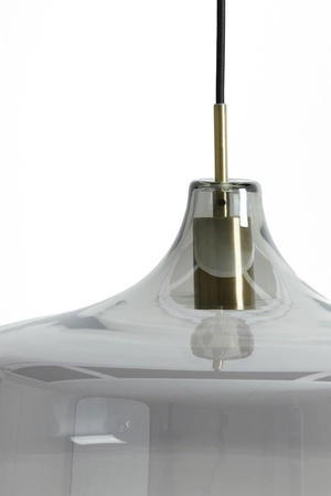 Light & Living Hanglamp Ø29,5x21 cm SOLNA antiek brons+smoke glas - afbeelding 3