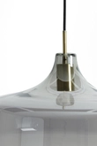 Light & Living Hanglamp Ø29,5x21 cm SOLNA antiek brons+smoke glas - afbeelding 3