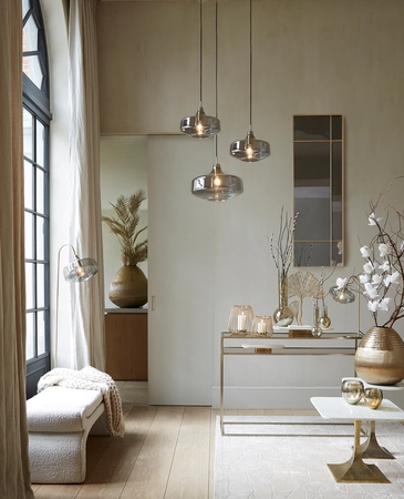 Light & Living Hanglamp Ø29,5x21 cm SOLNA antiek brons+smoke glas - afbeelding 8